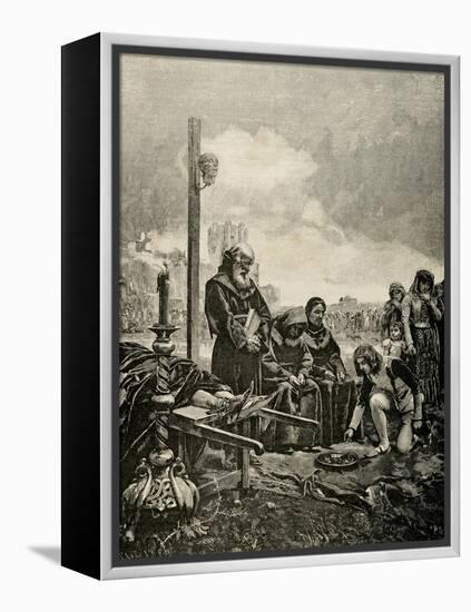Alms for the Soul of Constable Don Alvaro De Luna (1390-1453).. Spain-Adolf Closs-Framed Premier Image Canvas
