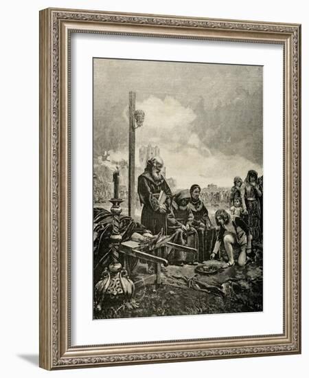 Alms for the Soul of Constable Don Alvaro De Luna (1390-1453).. Spain-Adolf Closs-Framed Giclee Print