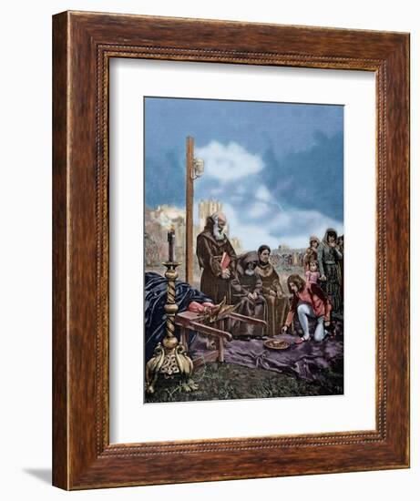 Alms for the Soul of Constable Don Alvaro De Luna (1390-1453)-Adolf Closs-Framed Giclee Print