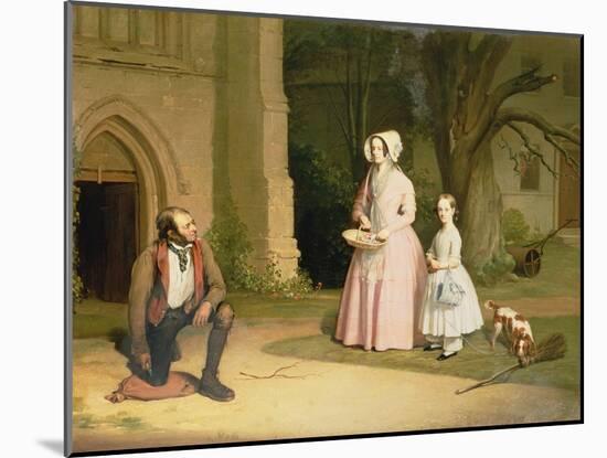 Alms Giving-William Elmes-Mounted Giclee Print