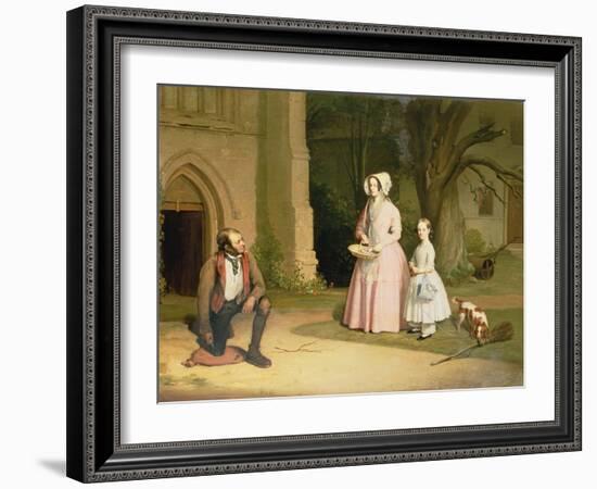 Alms Giving-William Elmes-Framed Giclee Print