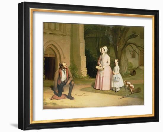 Alms Giving-William Elmes-Framed Giclee Print