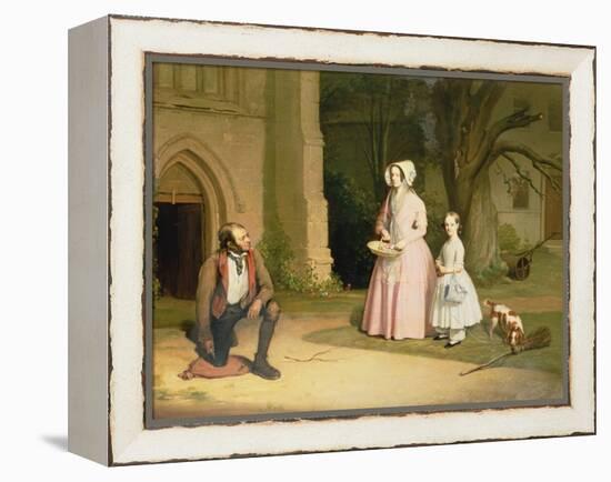 Alms Giving-William Elmes-Framed Premier Image Canvas