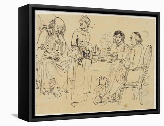 Alms to the Poor-Rodolphe Bresdin-Framed Premier Image Canvas