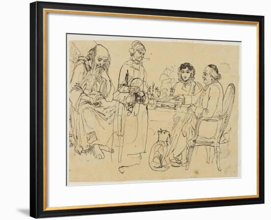 Alms to the Poor-Rodolphe Bresdin-Framed Giclee Print