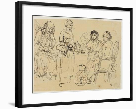 Alms to the Poor-Rodolphe Bresdin-Framed Giclee Print