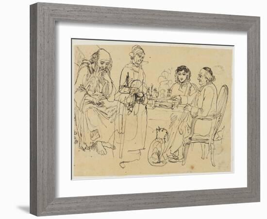 Alms to the Poor-Rodolphe Bresdin-Framed Giclee Print