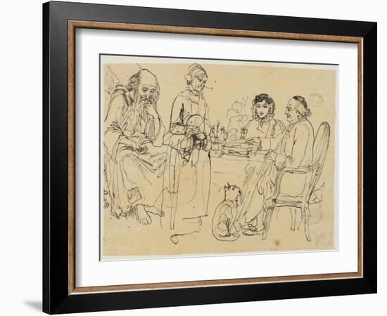 Alms to the Poor-Rodolphe Bresdin-Framed Giclee Print