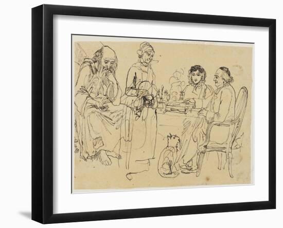 Alms to the Poor-Rodolphe Bresdin-Framed Giclee Print