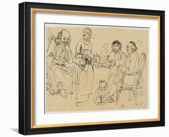 Alms to the Poor-Rodolphe Bresdin-Framed Giclee Print