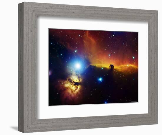 Alnitak Region in Orion (Flame Nebula NGC2024, Horsehead Nebula IC434)-Stocktrek Images-Framed Photographic Print