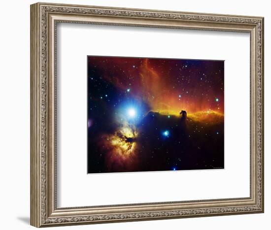 Alnitak Region in Orion (Flame Nebula NGC2024, Horsehead Nebula IC434)-Stocktrek Images-Framed Photographic Print