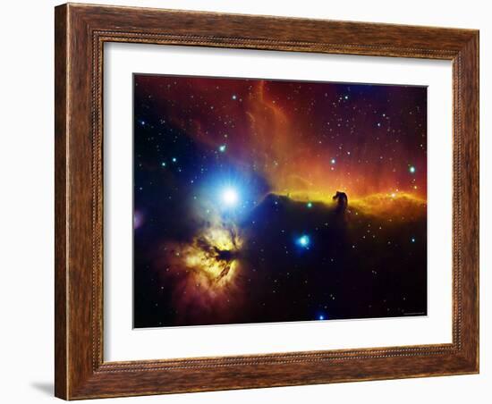 Alnitak Region in Orion (Flame Nebula NGC2024, Horsehead Nebula IC434)-Stocktrek Images-Framed Photographic Print