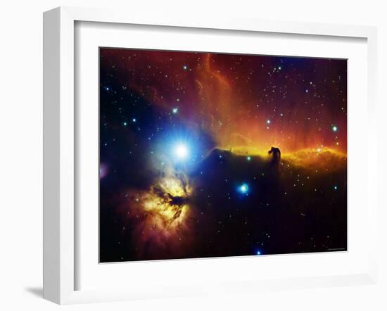 Alnitak Region in Orion (Flame Nebula NGC2024, Horsehead Nebula IC434)-Stocktrek Images-Framed Photographic Print