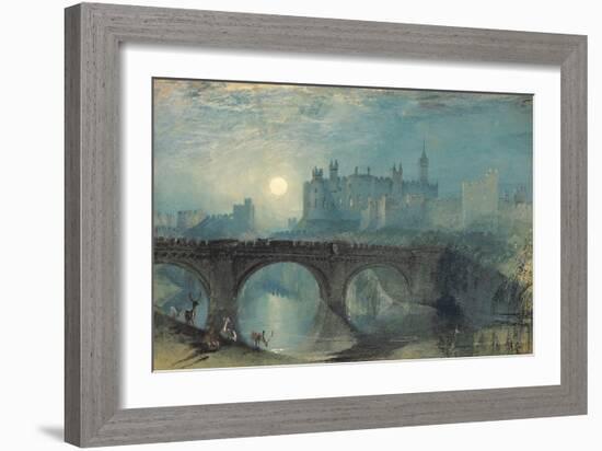 Alnwick Castle, C. 1829-J^ M^ W^ Turner-Framed Giclee Print