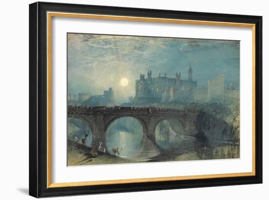 Alnwick Castle, C. 1829-J^ M^ W^ Turner-Framed Giclee Print