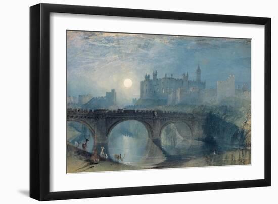 Alnwick Castle, C.1829-J. M. W. Turner-Framed Giclee Print