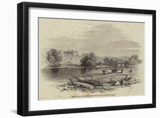 Alnwick Castle, the Principal Seat of the Late Duke of Northumberland-null-Framed Giclee Print