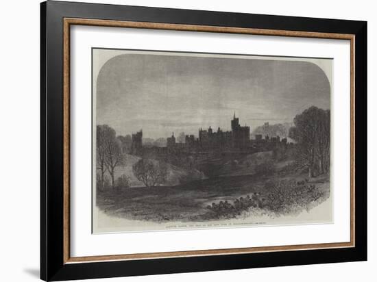 Alnwick Castle, the Seat of the Late Duke of Northumberland-null-Framed Giclee Print