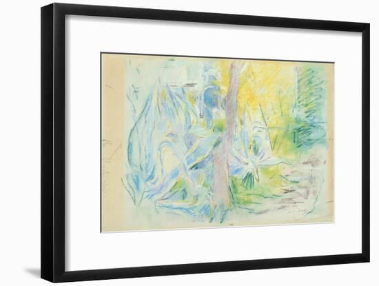 Aloes at Villa Ratti, 1889 (Pastel on Paper)-Berthe Morisot-Framed Giclee Print