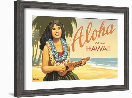 Aloha from Hawaii-Kerne Erickson-Framed Art Print