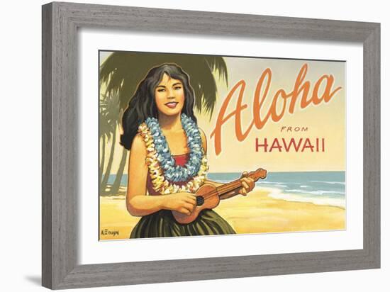 Aloha from Hawaii-Kerne Erickson-Framed Art Print