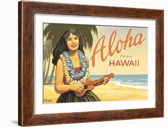 Aloha from Hawaii-Kerne Erickson-Framed Art Print