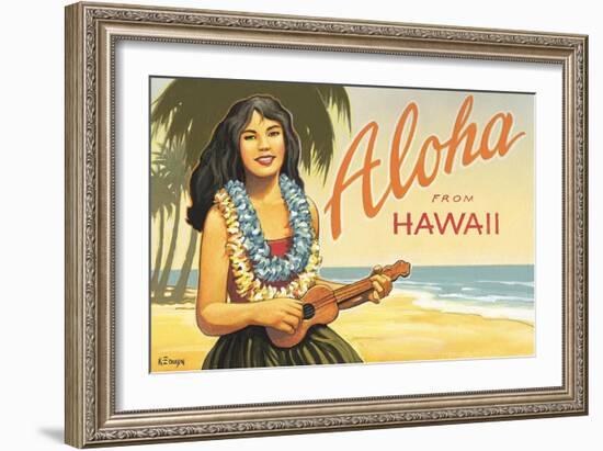 Aloha from Hawaii-Kerne Erickson-Framed Art Print