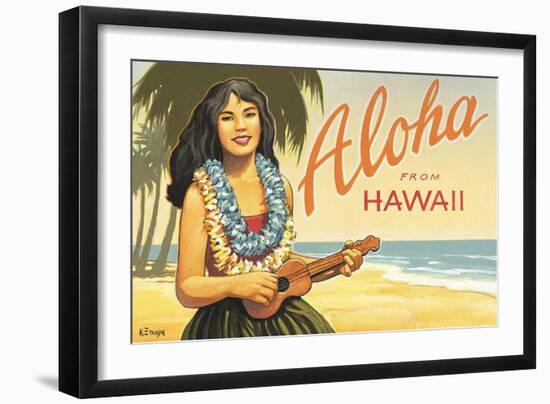 Aloha from Hawaii-Kerne Erickson-Framed Art Print