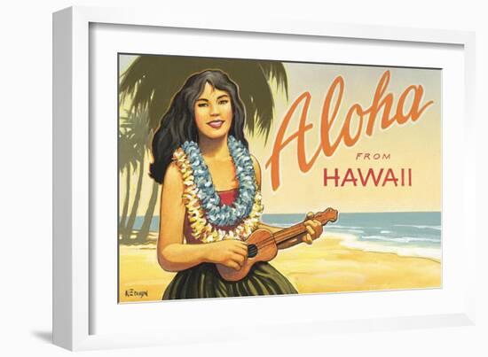 Aloha from Hawaii-Kerne Erickson-Framed Art Print