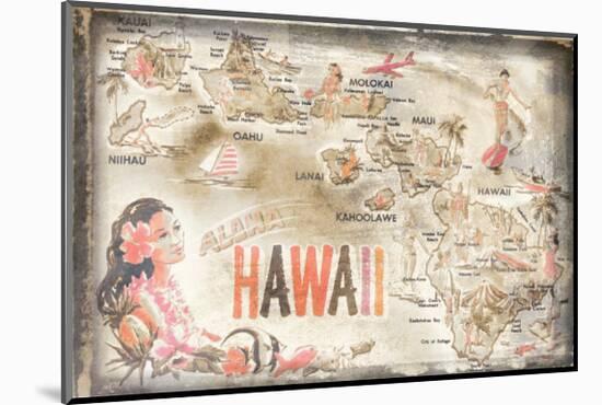 Aloha Hawaii-null-Mounted Giclee Print