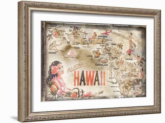Aloha Hawaii-null-Framed Art Print