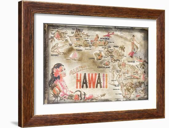 Aloha Hawaii-null-Framed Art Print