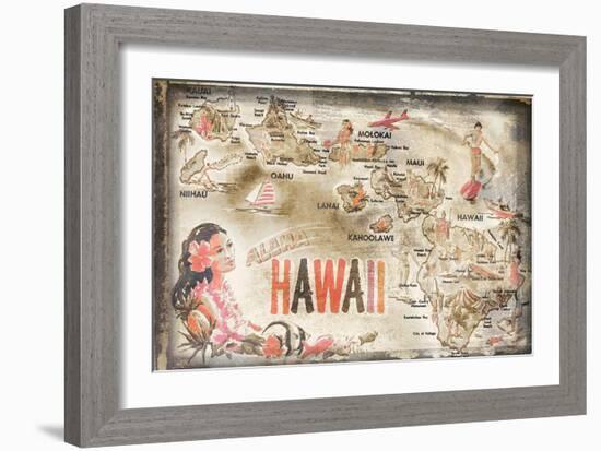 Aloha Hawaii-null-Framed Art Print