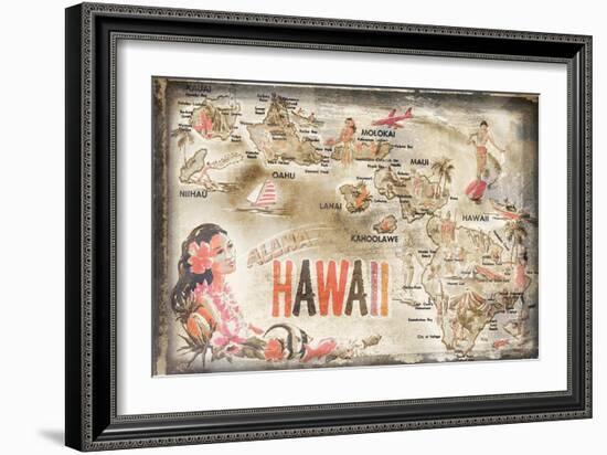 Aloha Hawaii-null-Framed Art Print