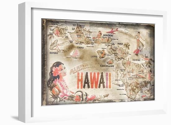 Aloha Hawaii-null-Framed Art Print