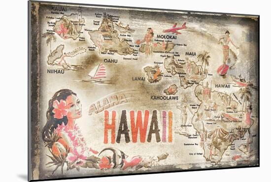 Aloha Hawaii-null-Mounted Art Print