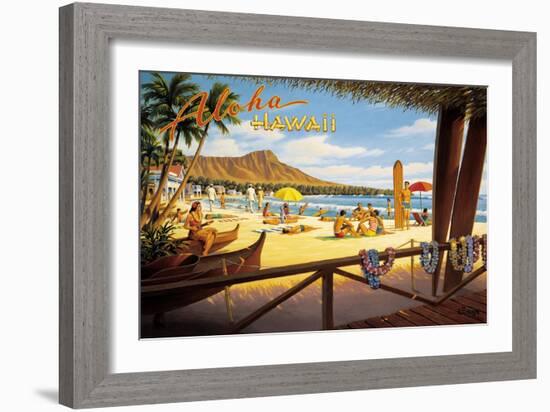 Aloha Hawaii-Kerne Erickson-Framed Art Print