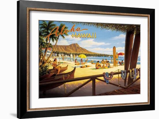 Aloha Hawaii-Kerne Erickson-Framed Art Print