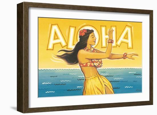 Aloha, Hawaii-Kerne Erickson-Framed Art Print