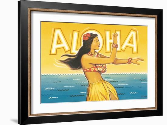 Aloha, Hawaii-Kerne Erickson-Framed Art Print