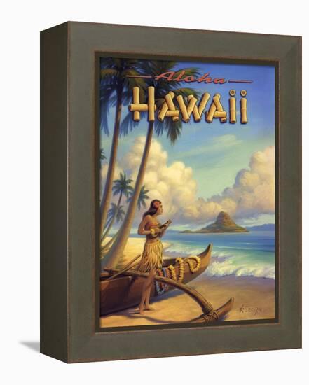 Aloha Hawaii-Kerne Erickson-Framed Stretched Canvas