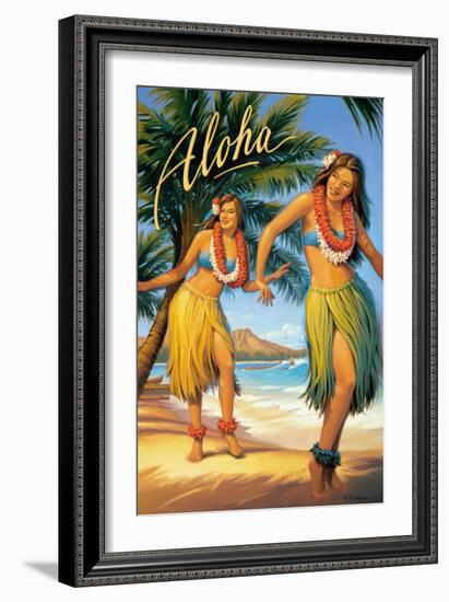 Aloha, Hawaii-Kerne Erickson-Framed Art Print