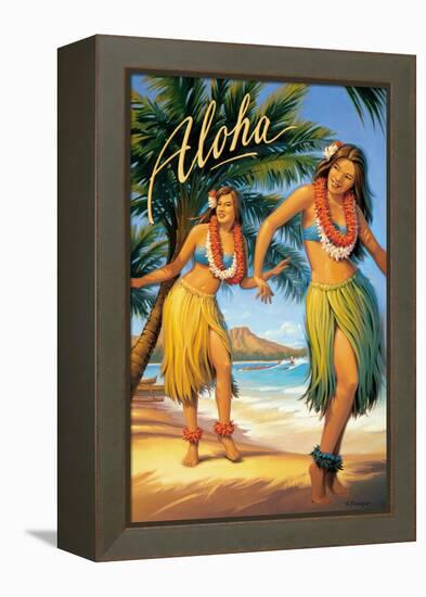 Aloha, Hawaii-Kerne Erickson-Framed Stretched Canvas