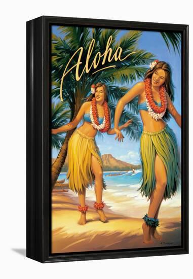 Aloha, Hawaii-Kerne Erickson-Framed Stretched Canvas