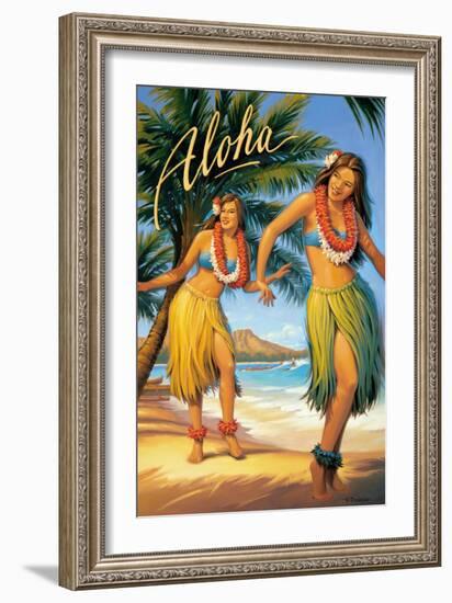 Aloha, Hawaii-Kerne Erickson-Framed Premium Giclee Print