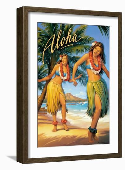 Aloha, Hawaii-Kerne Erickson-Framed Premium Giclee Print