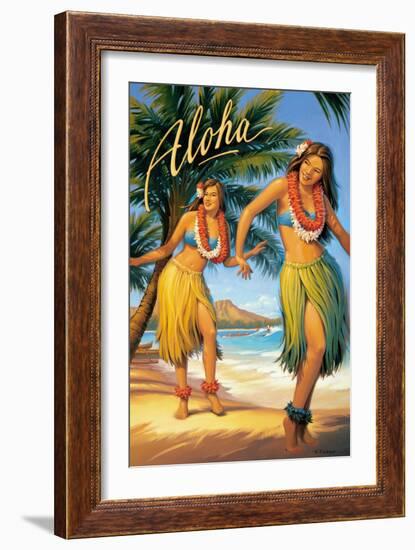 Aloha, Hawaii-Kerne Erickson-Framed Premium Giclee Print