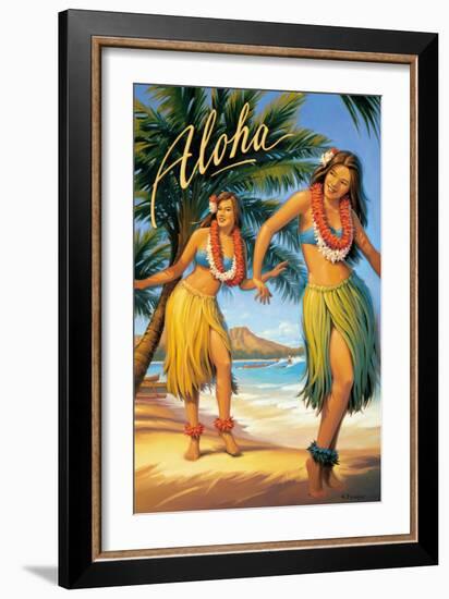 Aloha, Hawaii-Kerne Erickson-Framed Premium Giclee Print