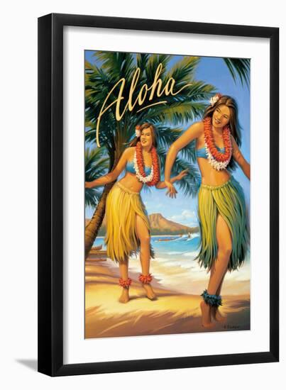 Aloha, Hawaii-Kerne Erickson-Framed Premium Giclee Print